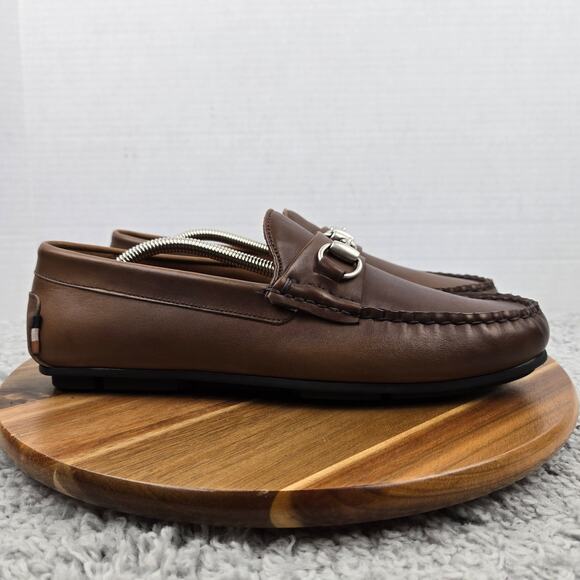 Allen Edmonds Mens 8.5D Sebastian Brown Leather Business Driving Horsebit Loafer main image 5